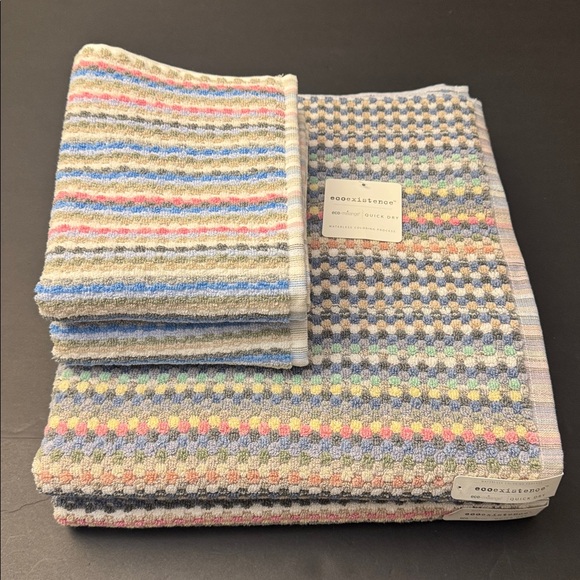 Ecoexistence Eco-Melange Other - 4pc ECOEXISTENCE Eco-Melange Quick Dry Bath Towel Set - WaterlessColoringProcess